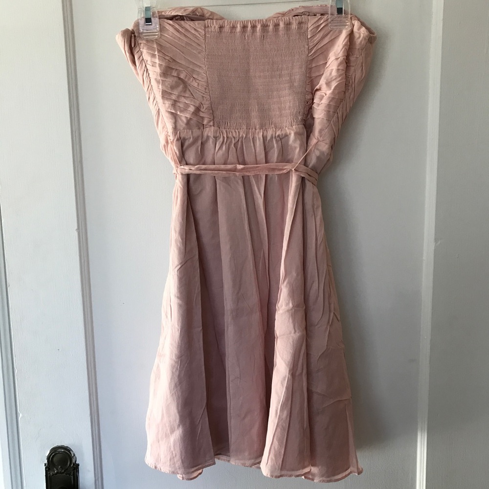 EXPRESS BLUSH STRAPLESS DRESS - Picture 4 of 5